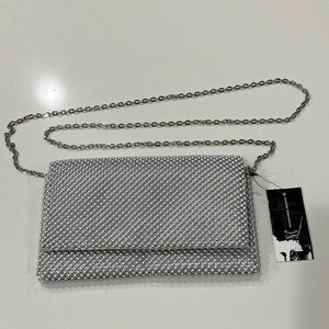 INC International Concepts Silver Chain Wristlet